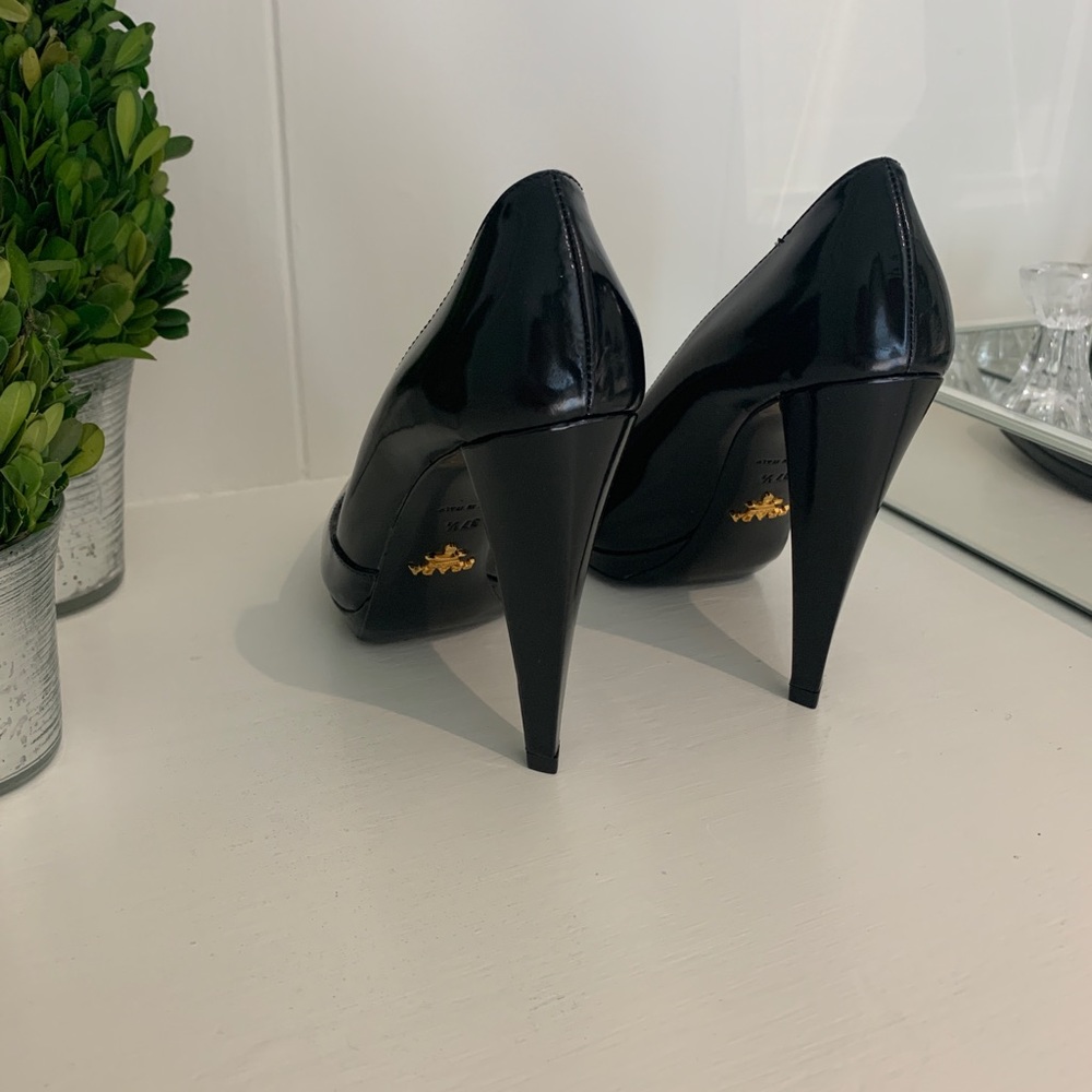 Nib: Prada Black Asymmetrical Square Toe - image 3